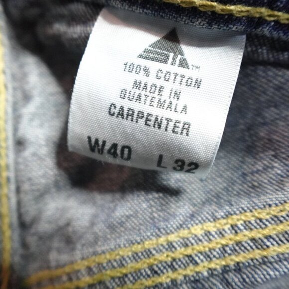 Levi's SIlvertab Carpenter Jeans 38 x 31 Blue Vintage Y2K 2003 Baggy Wide Leg - Picture 12 of 14